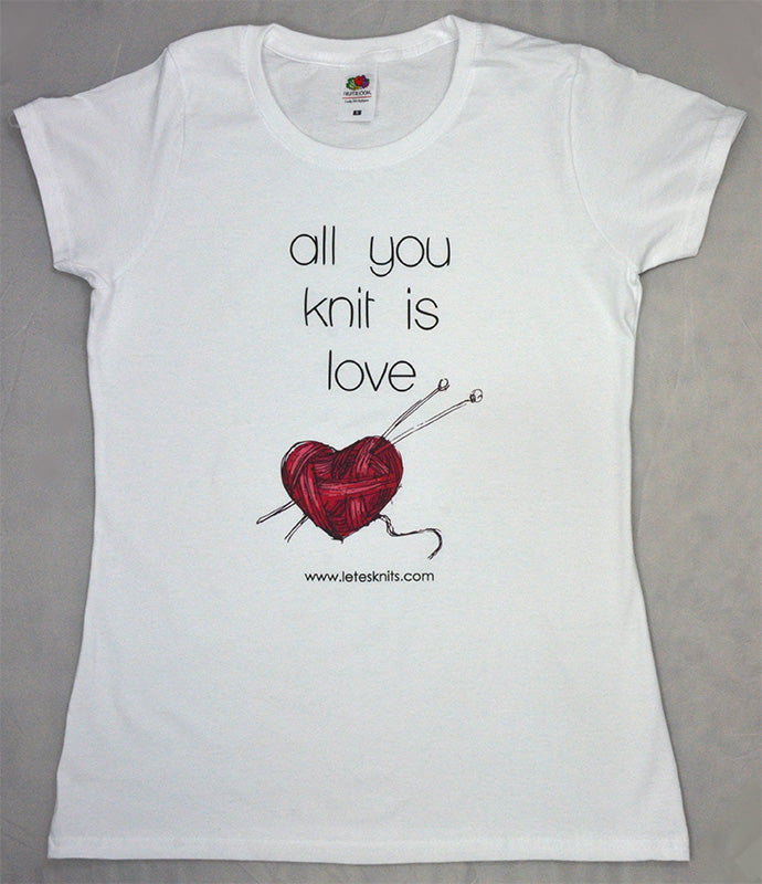 T-shirt - all you knit  is love